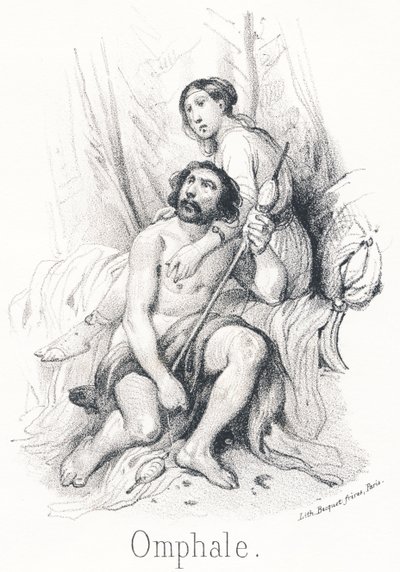 Omphale: One of the prettiest mortals in the universe, daughter of the King of Lydia by French School