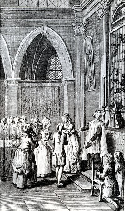 Obedience, illustration from La Vie de Mon Pere by Restif de la Bretonne by French School