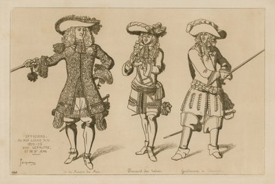 Officers of King Louis XIV by French School