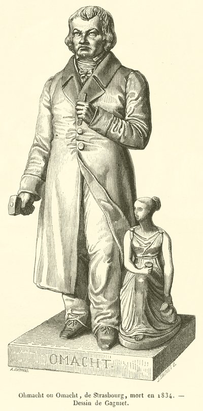 Ohmacht or Omacht, from Strasbourg, died in 1834 (engraving) by French School