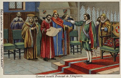 Oliver Cromwell Appointed Lord Protector of the Commonwealth, 1653 by French School