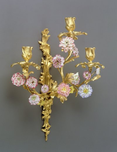 One of a Pair of Louis XV Three-Branch Wall Lights by French School