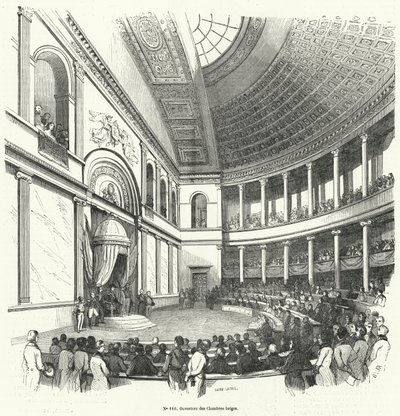 Opening of the Chamber of Representatives, the lower house of the Belgian parliament by French School