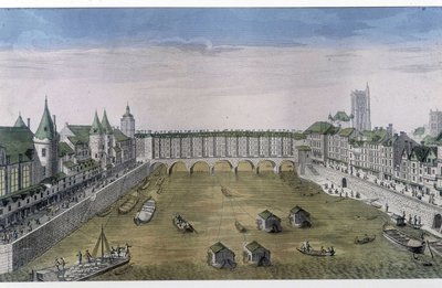Optical View of Paris: Le Pont au Change by French School