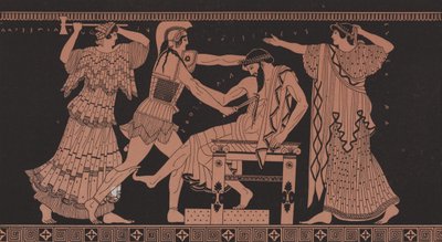 Orestes Killing Aegisthus by French School