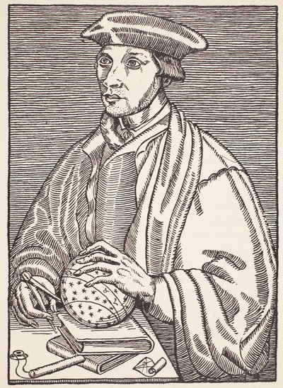 Oronce Fine, illustration from Histoire de la Nation Francaise, Sciences, Volumes I & II by French School