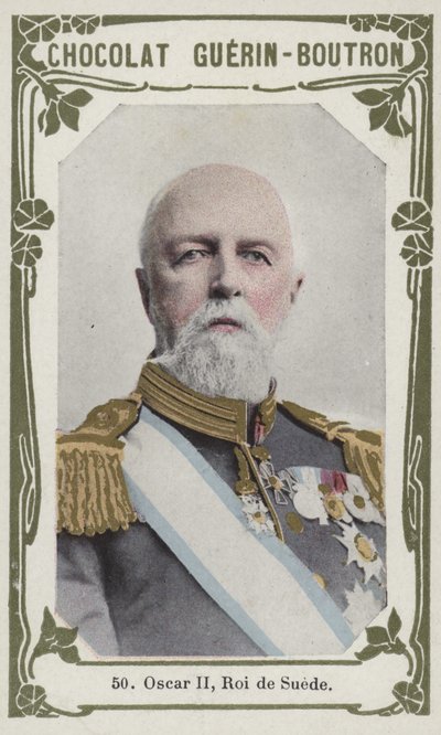 Oscar II, King of Sweden by French School