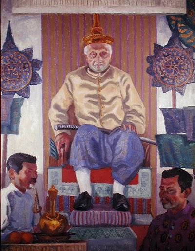 Oun Kham (1811-95), King of Luang Prabang, Laos by French School