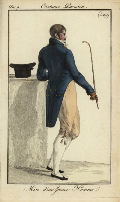 Outfit of a young man or Incroyable by French School
