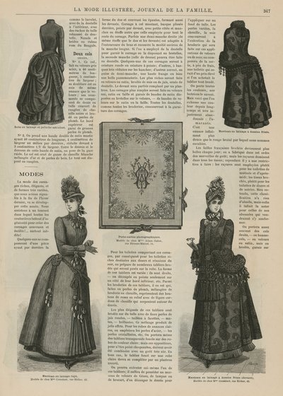 Page from La Mode Illustree by French School