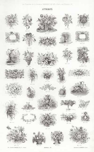 Page from Vignettes Typographiques by French School