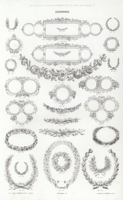 Page from Vignettes Typographiques by French School