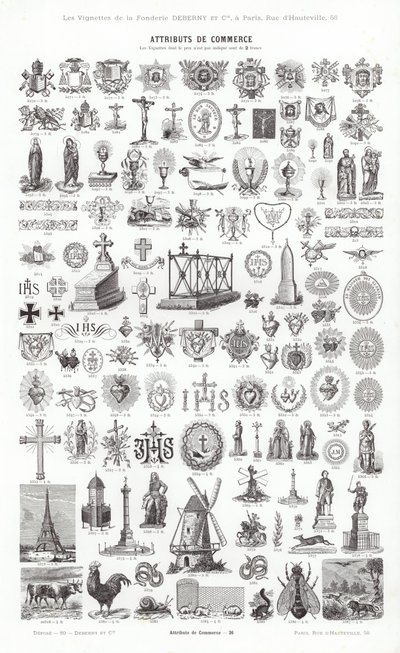 Page from Vignettes Typographiques by French School