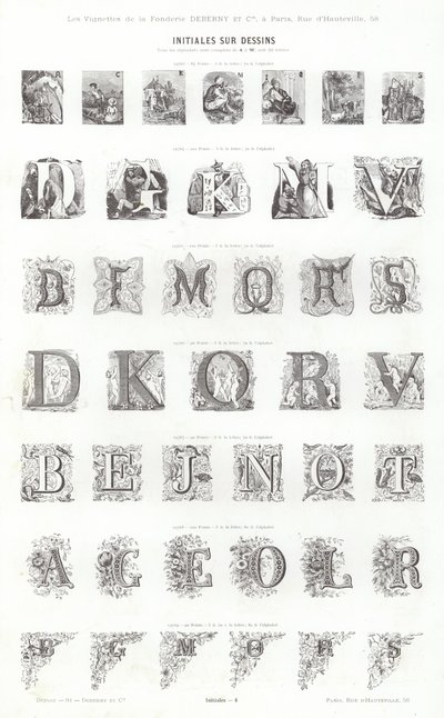 Page from Vignettes Typographiques by French School