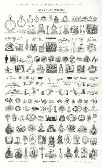 Page from Vignettes Typographiques by French School