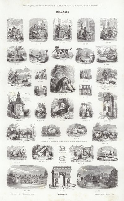 Page from Vignettes Typographiques by French School