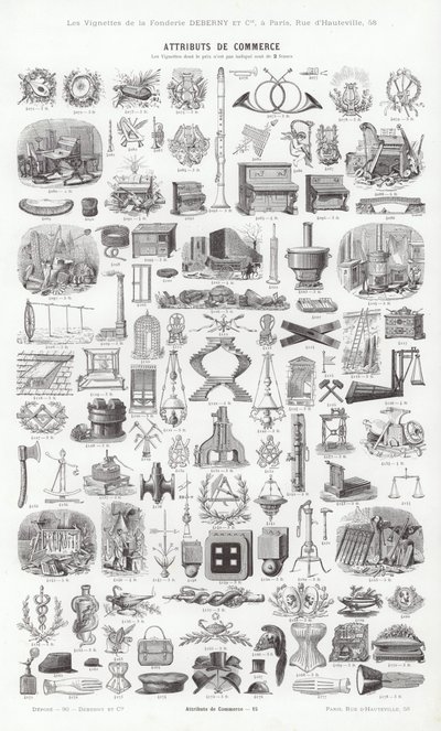 Page from Vignettes Typographiques by French School