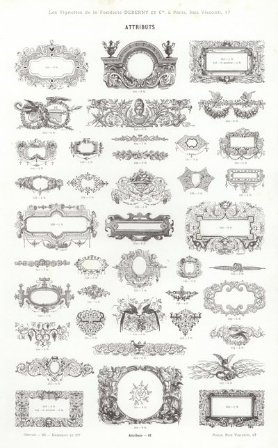 Page from Vignettes Typographiques by French School