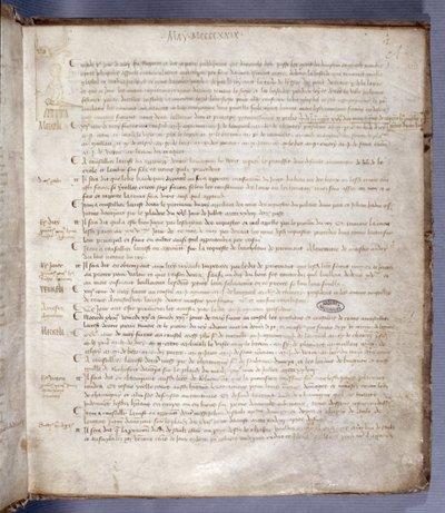 Page from the Register of the Council of the Parliament of Paris depicting Joan of Arc by French School