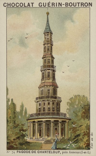 Pagoda of Chanteloup, near Amboise, Indre-et-Loire by French School