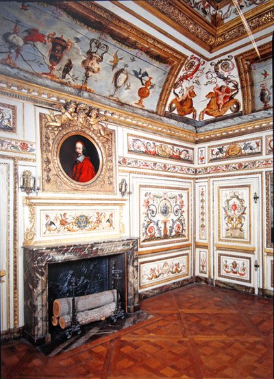 Painted Room with Polychromed Motifs, c.1660 by French School