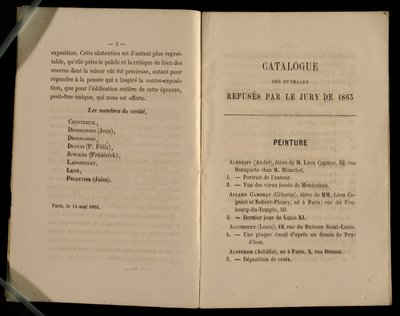 Painting Chapter, from the Salon des Refuses, 1863 by French School