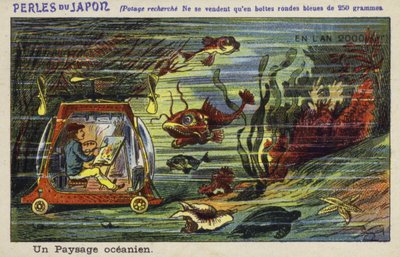 Painting an Underwater Landscape in the Year 2000 by French School