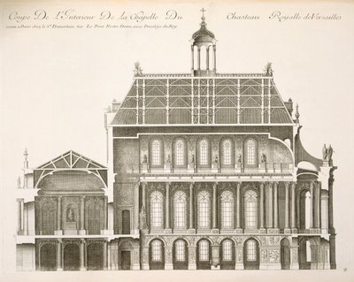 Palais du Louvre: the Royal Chapel, section by French School