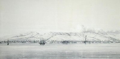 Panorama of the Bay of Papeti, from Voyage Around the World on the Frigate Venus by French School