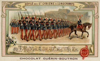 Parade of Cadets from the Military School of Saint-Cyr at Longchamps, France by French School