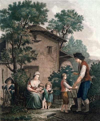 Parents are the Real Teachers, late 18th century by French School