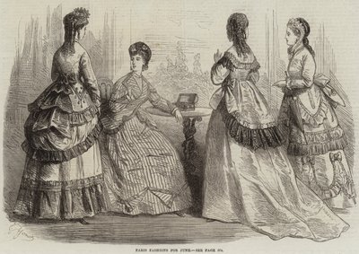 Paris Fashions for June (engraving) by French School
