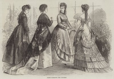 Paris Fashions for October by French School
