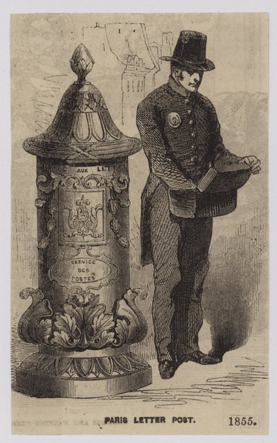 Paris Letter Post, 1855 by French School