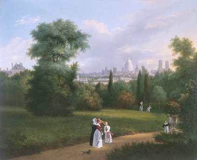 Paris from the Folie-Beaujon, c.1830 by French School