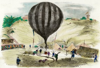 Paris Headquarters from 1870: View of One of the Balloons Used for Communication by French School