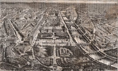 Paris view from the Arc de Triomphe de l
