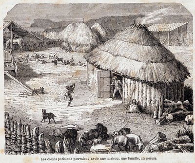Parisian Settlers Could Have a House, a Family, a Pecule (Gallic Inhabitants of Lutece) - in “Paris a travers les centuries” by French School