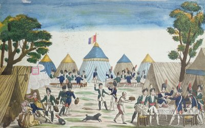 Party Given to the Russian Grenadiers by the Grenadiers of the Grande Armée by French School