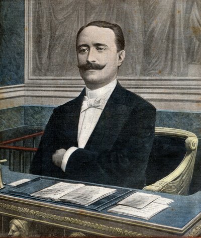 Paul Deschanel (1855-1922), new president of the Chamber of Deputies - Frontpage of newspaper 