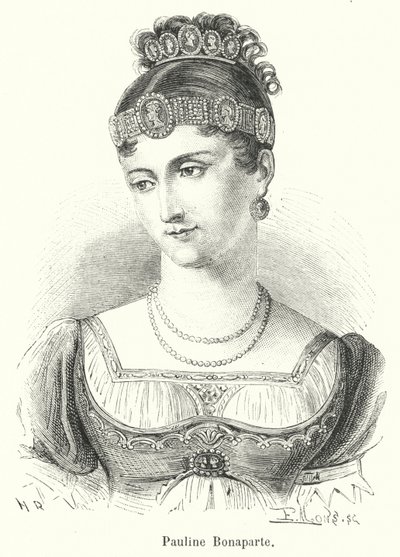 Pauline Bonaparte (engraving) by French School