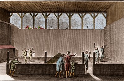 Paulmerie - Game of Palm and Snowshoeing - Jeu de Paume Short - The Great Encyclopedie, ou Dictionnaire Raisonne des Sciences, des Arts et des Metiers by Denis Diderot and Jean d