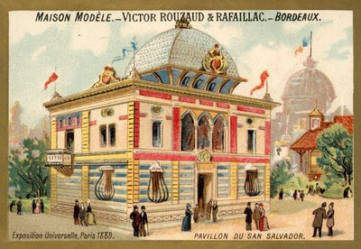 Pavilion of San Salvador, Exposition Universelle, Paris by French School