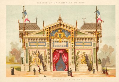 Pavilion of the City of Paris, Exposition Universelle 1889, Paris by French School