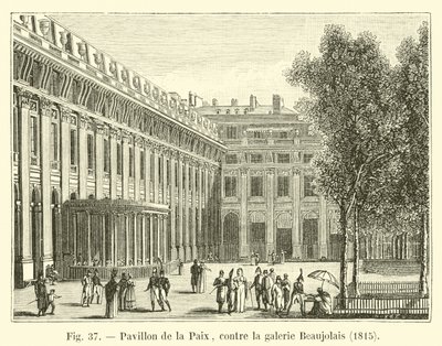 Pavilion of Peace, Against the Beaujolais Gallery, 1815 by French School