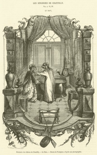 Paintings of the Chateau de Chantilly, The Bath by French School