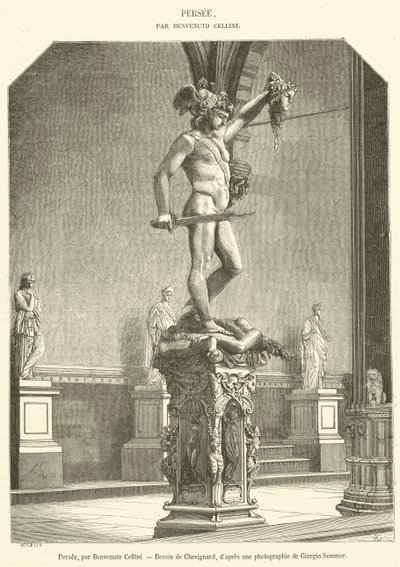 Perseus (engraving) by French School
