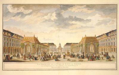 Perspective View of the Place de Louis le Grand with the Rooms Constructed for the Occasion of the Marriage of Monseigneur le Dauphin by French School