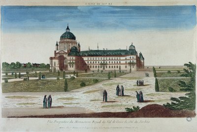 Perspective View of the Val-de-Grace Monastery from the Gardens by French School