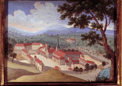 Perspective View of the Abbey of Port-Royal-des-Champs. Anonymous Painting of the 18th Century. Port Royal, Musee Des Granges by French School